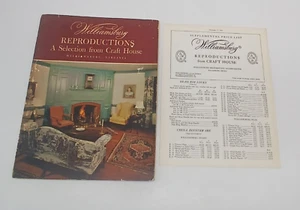 Vtg Williamsburg Reproductions Selection From Craft House w/Price List 1960 - Picture 1 of 10