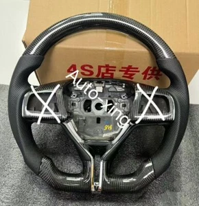 For Maserati 14-23 Ghibli Quattroporte Levante Real Carbon Fiber Steering Wheel - Picture 1 of 6