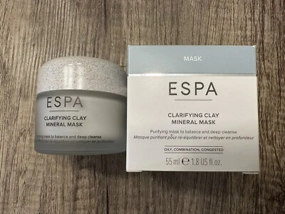ESPA Clarifying Clay Mineral Mask 1.8oz / 55ml Full Size New in Box - Image 1 of 2