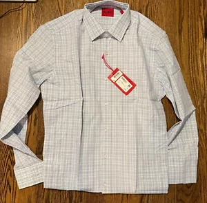 Hugo Boss Slim Fit Shirt Mens 15.5 Long Sleeve Button Down NWT - Picture 1 of 1