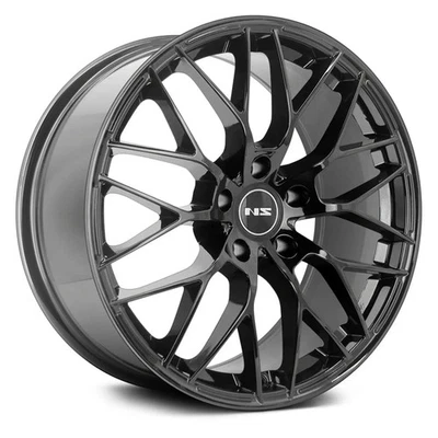NS Series NS1506 Wheels 16x7 (38, 5x114.3, 73.1) Black Rims Set of 4 - Image 1 of 3
