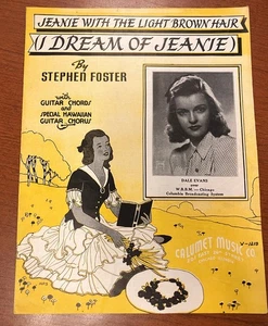 JEANIE MIT DEN HELLBRAUNEN HAAREN (I DREAM OF JEANIE) Stephen Foster Noten - Bild 1 von 1