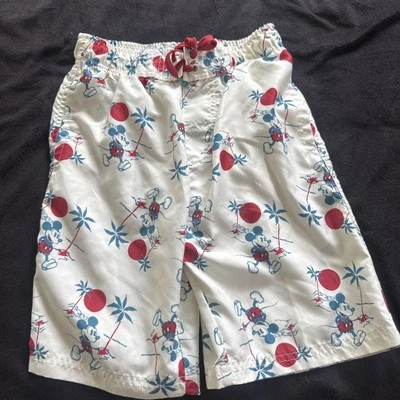 Bañador Disney Mickey Mouse tamaño mediano palmeras hawaiano por comida chatarra Foto 1 de 4