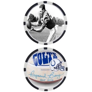 Raymond Berry SIGNED Poker Chip - Top 100 NFL Football Player - Picture 1 of 2