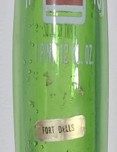 Fort Dells Parque de Atracciones 7UP Botella Estirada Vidrio Artístico 271/2" Motor Años 70 No. 9 - Imagen 1 de 21