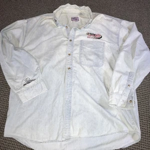 Detroit Red Wings Miller Lite 1997 Champions Denim Shirt  XL Vintage - Picture 1 of 8