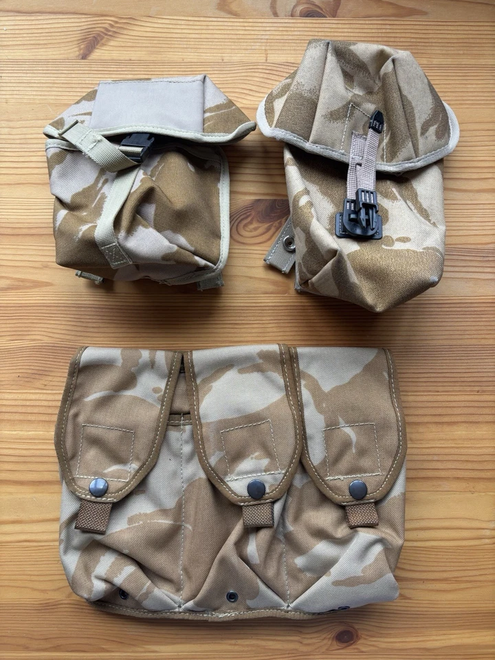 Orig. Britische Armee Molle Koppeltaschen Konvolut Wüstentarn SAS Seals DEVGRU - Bild 1 von 2