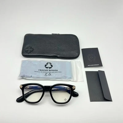 Gafas de lujo Chrome Hearts SMOKESHOW ajuste asiático - marco negro y dorado Foto 1 de 4