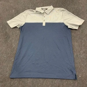 TRAVIS MATHEW Coastline Cruiser Polo Men's Size M Heather Medium Blue - Picture 1 of 8