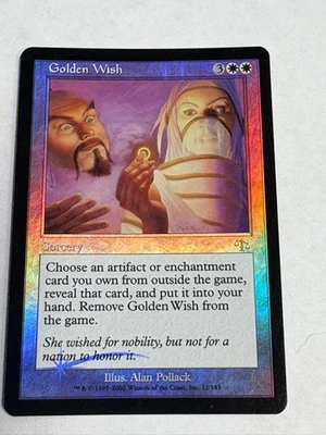 MTG Magic cards 1x Golden Wish - Foil Judgment Light Play, English - Image 1 of 4