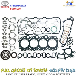 04111-30050 KIT JUNTA COMPLETA 1KD-FTV D-4D para Toyota Hilux Prado 3,0 Ltr 2002-10 - Imagen 1 de 4