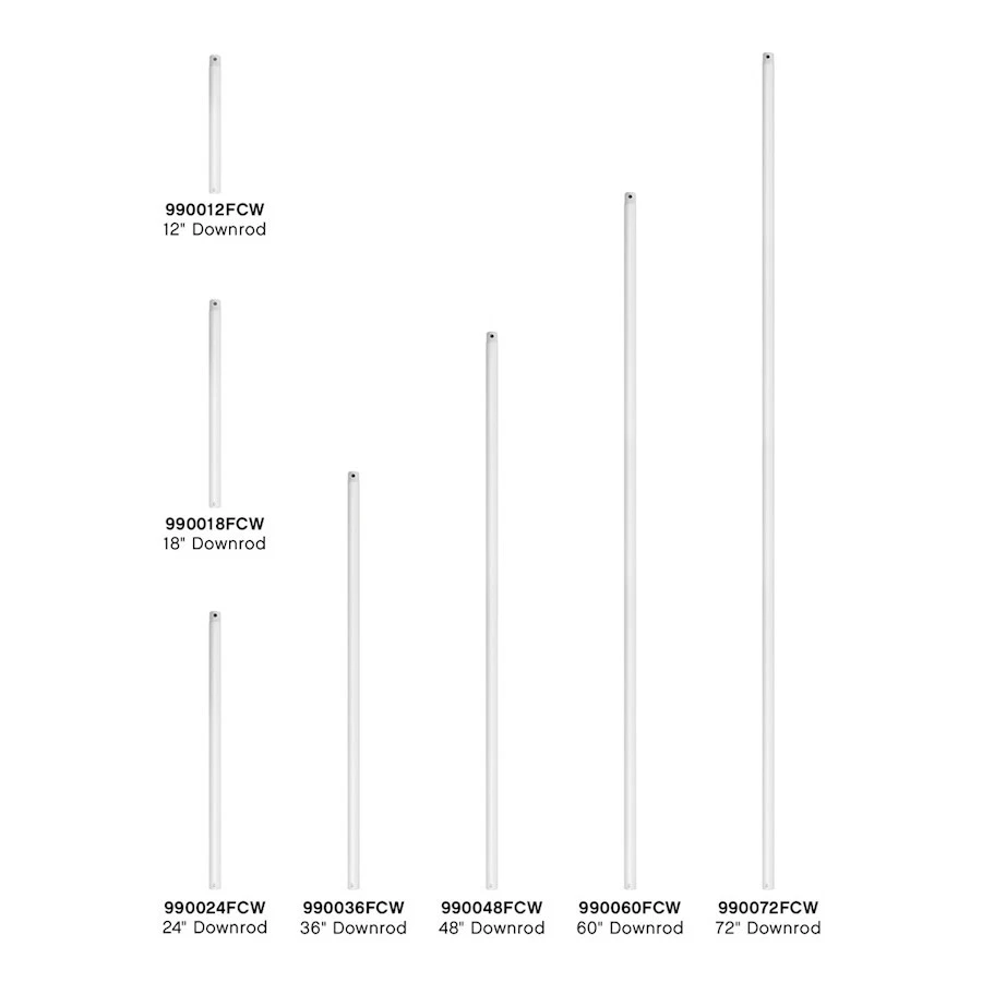 Hinkley Lighting 36" Downrod, Chalk White - 990036FCW - Image 1 of 1