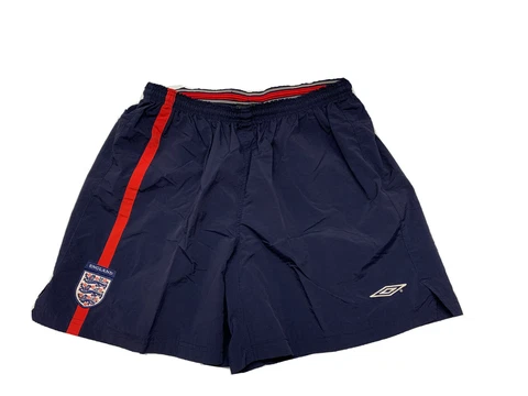 Umbro 2002 World Cup England Soccer Shorts mens XXL 2XL  Beckham Scholes Gerard Cover