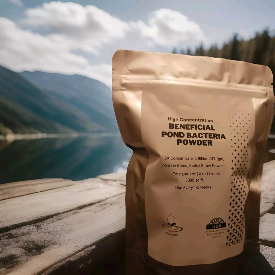 Muck Removal Pond Bacteria Powder, 5x Concentrated, For Fresh Water Ponds, 1 lb. - Image 1 of 4