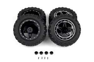 Juego de 4 ruedas llantas de aluminio CNC con neumáticos para Traxxas Hoss 4x4 VXL 1/10 12 mm - Imagen 1 de 10