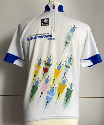 Vintage Rare Gran Fondo Internazionale Felice Gimondi SMS Santini Medium Jersey - Image 1 of 4