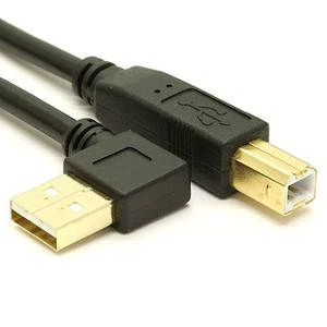 Cable USB 2.0 ángulo izquierdo de A a B - Imagen 1 de 1