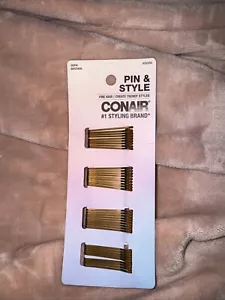 Conair Pin & Style Mini Bobby Pins, Brown, 36-Pieces M38 - Picture 1 of 1