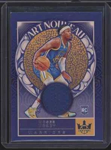 Moses Moody 2021-22 Court Kings Patch Art Nouveau Rookie Warriors AA-4267 - Foto 1 di 2