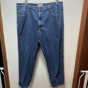 LL Bean Jeans Men’s Size 42x29 Blue Denim Flannel Lined Straight Classic Fit - Bild 1 von 7