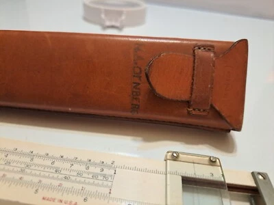 Antigua regla deslizante y estuche Keuffel & Esser K&E 4088-3 1908 dúplex de troncos - EE. UU. Foto 1 de 4