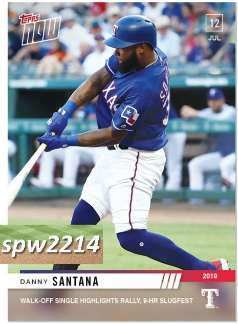 2019 Topps Now Danny Santana #500 Walk-Off Single - Image 1 of 1