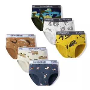 3-Pack Boys' Comft 100% Cotton Briefs Kids Various Cute Underwear Multipacks - Picture 1 of 27