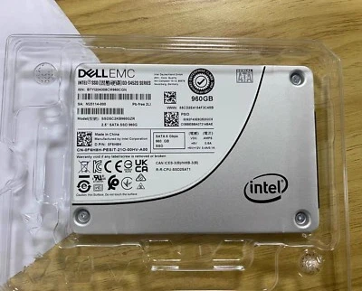 MWKF2 Dell Intel DC S4600 1.92TB 6Gb/s SATA 2.5'' SSD SSDSC2KG019T7R 0MWKF2 - Image 1 of 2