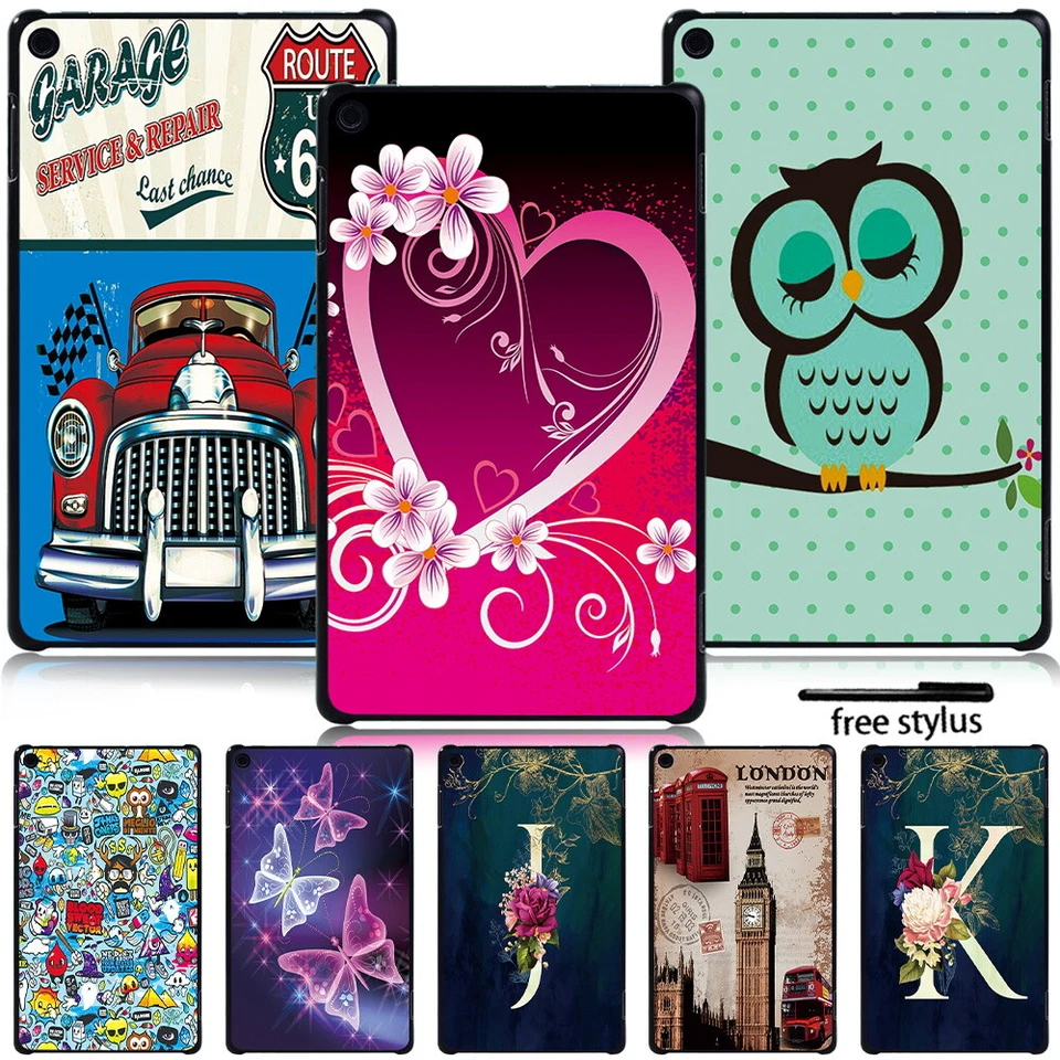 Multi-Colors Tablet Cover Case For Amazon Fire 7/HD 8/8 Plus/HD 10/10 Plus +Pen - Image 1 of 4