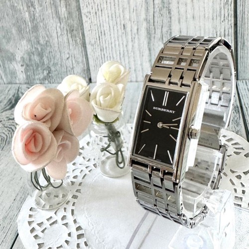Burberry Bu4600 analogico quarzo donna batteria sostituita nero vintage 221640262