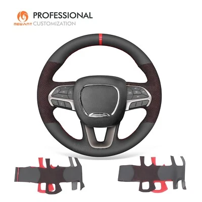 Cubierta de volante MEWANT malla Alcantara para Dodge Challenger Charger Durango Foto 1 de 4