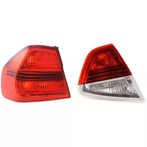 Tail Light Set For 2006 BMW 325i 06-08 323i Left Inner Outer Clear/Red Halogen - Picture 1 of 12