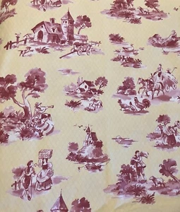 Vera Bradley Full Duvet Peacock Alley 100% Cotton Soft Yellow/Rose Country Life - Picture 1 of 9