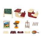 Classroom Dollhouse Furniture Pretend Play Toy Birthday Gifts Classroom Desk