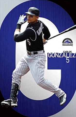 Carlos Gonzalez #5 Colorado Rockies MLB 22" x 34" Rolled Sports Poster Cover