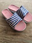Hanes Womens Size 9 Slip On Sandals,Pink And White.VGC