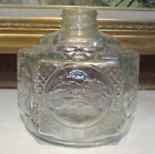 Vintage Lamplight Farms Glass Bottle Jar Old Kerosene Oil Lamp Farm Base Only