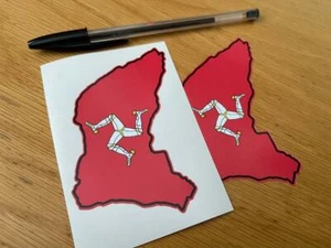 Pegatinas de circuito TT de la Isla de Man (par) - VENDEDOR DEL REINO UNIDO - Imagen 1 de 1