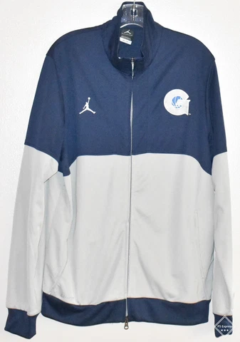Nike Air Jordan Dri-Fit Georgetown Hoyas Full Frontal Zip Men’s Team Jacket (M) Cover