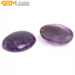 Natural Amethyst CAB Cabochon Oval Beads For Jewelry Making Ring Pendant 5 pcs - Picture 1 of 33