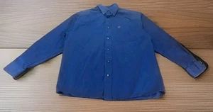 Ariat Royal Blue Long Sleeve Button Down Shirt Men’s Size Medium Twill Cotton - Picture 1 of 8