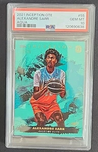Alexandre Sarr 2021-22 Topps Inception OTE Aqua #55 Wizards #10/25 PSA 10 - Imagen 1 de 2