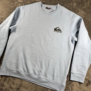 Maglione felpa girocollo blu Quiksilver uomo taglia XL nuovo senza etichetta - Foto 1 di 9