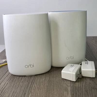 NETGEAR Orbi RBR50v2 Mesh Router & RBS50v2 Satellite Mesh WiFi Extender - Image 1 of 4