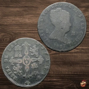 Moneda Reino de España - Isabel II (1833-1868) 8 Maravedis -- 1837 @g858 - Imagen 1 de 6