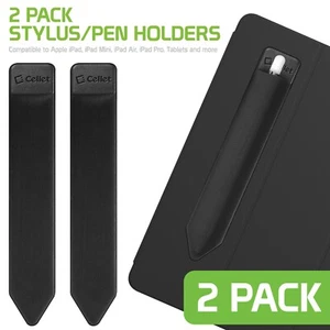 Cellet Stylus Pen / Pencil Holder; Elastic Pocket Sleeve 3M Adhesive Sticky Back - Picture 1 of 8
