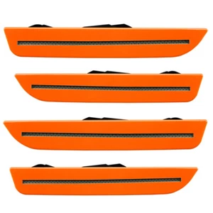For 2010-2014 Mustang Oracle Concept Sidemarker Set Tinted Competition Orange - Picture 1 of 6