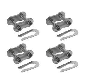 4-PIECES 35NP Nickel Plated Connecting Link, Roller Chain Master Links - Picture 1 of 5
