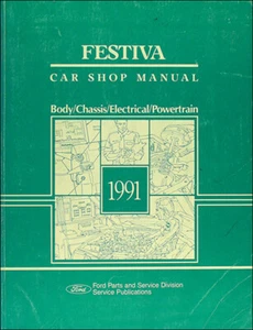Manual De Taller Original Ford Festiva 1991 91 L GL Reparación Servicio OEM - Imagen 1 de 2