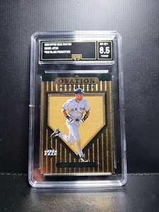 1999 Upper Deck Ovation MAJOR PRODUCTION GOLD Derek Jeter #S16 HOF, GMA 8.5
